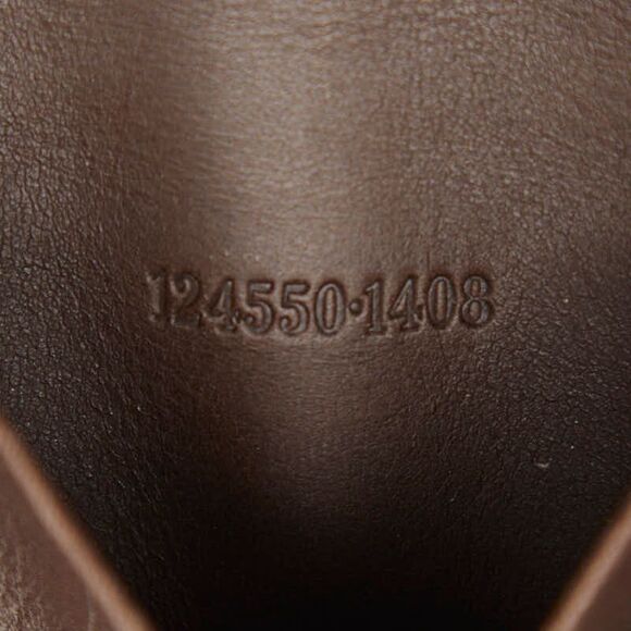 Gucci GG Canvas 6 Rows 124550 Brown Canvas Leather Women's Gucci - Picture 9 of 10